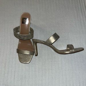 Dolce Vita gold metallic strappy heels
